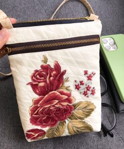 Handcrafted Embroidered Floral Mini Bag