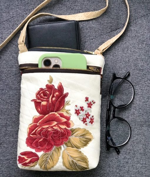 Handcrafted Embroidered Floral Mini Bag