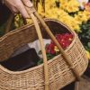 Handcrafted Woven Wicker Basket for Fruit Display
