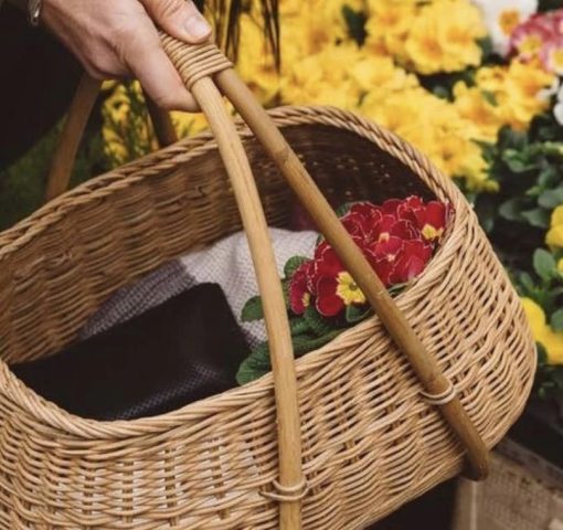 Handcrafted Woven Wicker Basket for Fruit Display