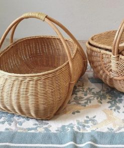 Handcrafted Woven Wicker Basket for Fruit Display3