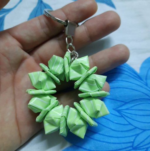 Keychains Made From Recycled Straws