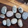 Set Of Hand-painted Stones With Various Adorable Patterns2