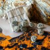 Set Of Mini Hand-painted Stones With Adorable Cat Face Designs