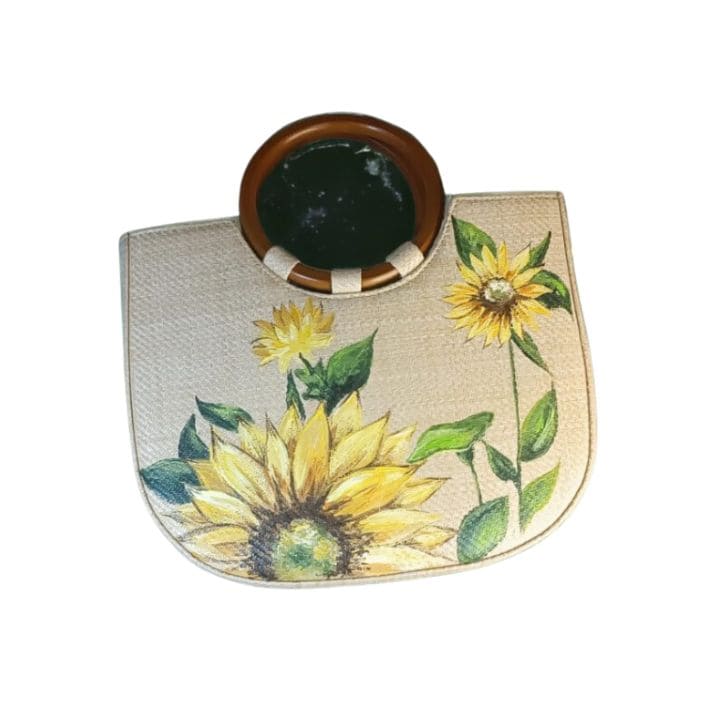 Sunflower Patterned Sedge Bag